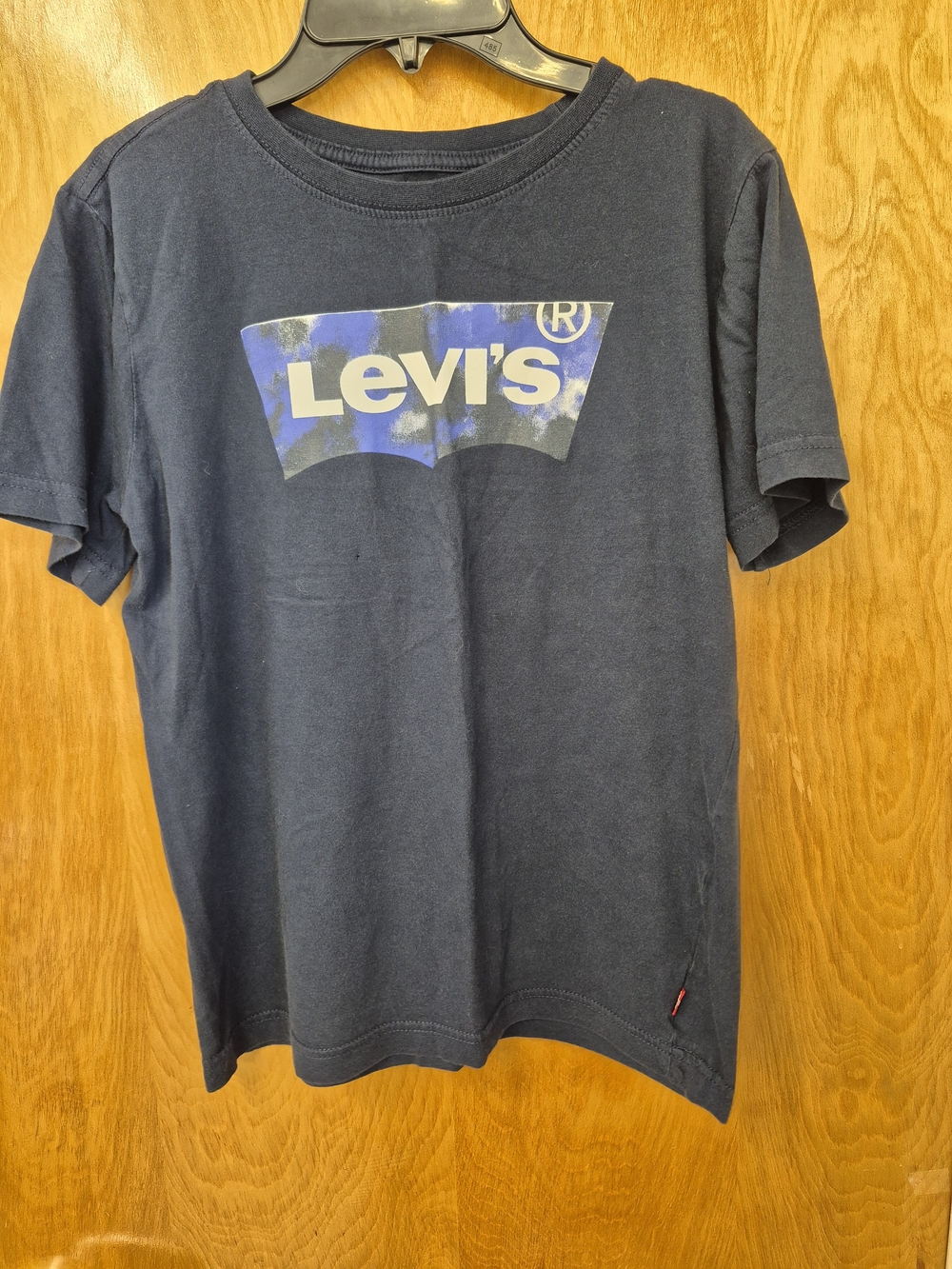 Levi's Navy Short Sleeve Logo Tee with Blue Accent